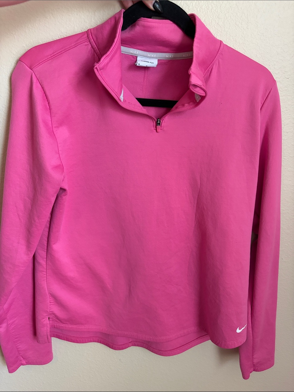 Nike Hot Pink Quarter-Zip Pullover